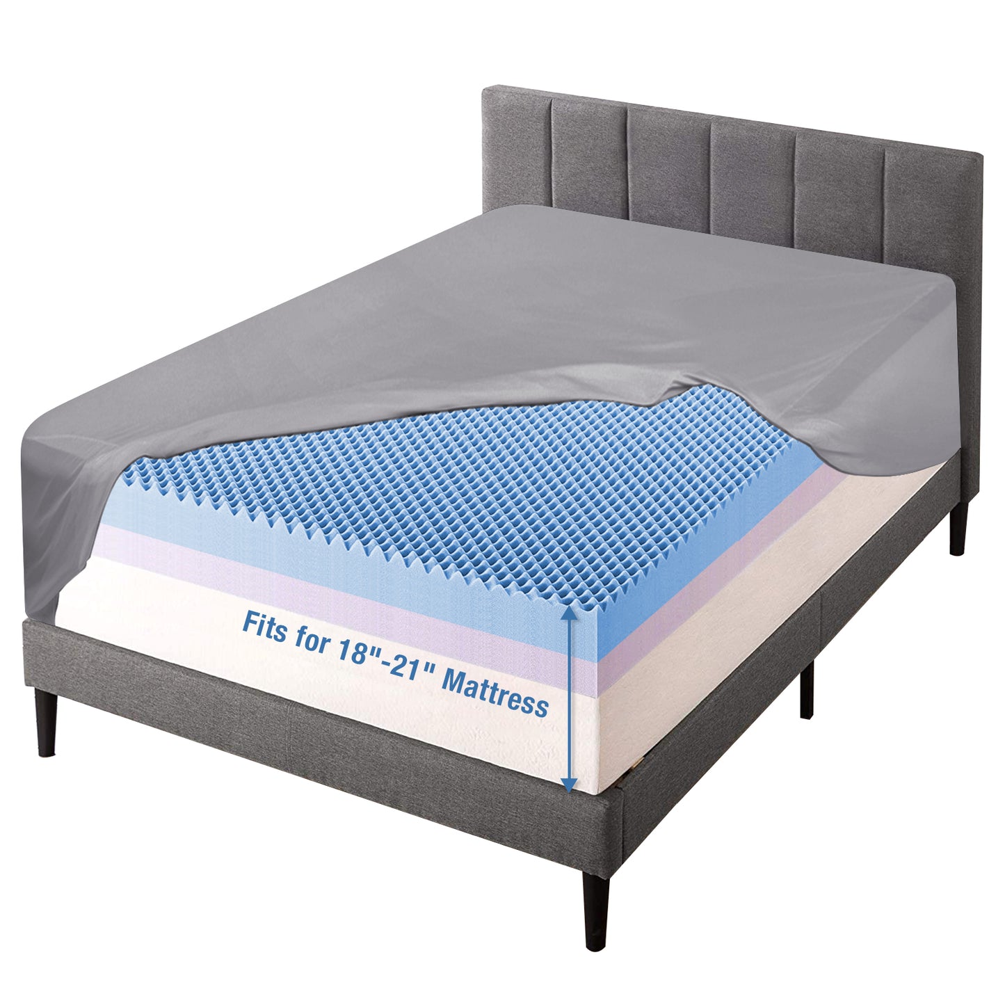 Bedecor Fitted Sheet Only,21 inch Extra Deep Pocket Bottom Bed Sheet, Soft Breathable,Stay in Place,for Pillow Top Mattress Thick Mattress