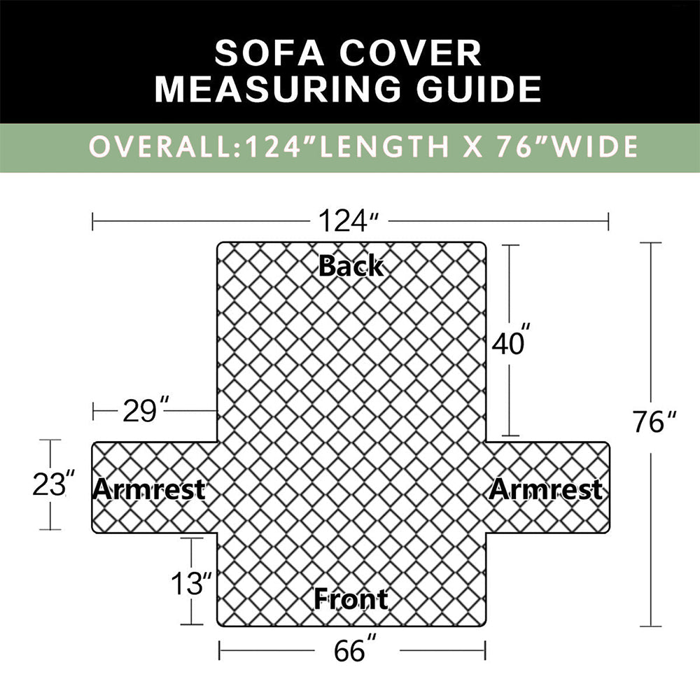 Bedecor Waterproof Sofa Slipcover with Elastic Straps,Anti-stain sofa covers for pets