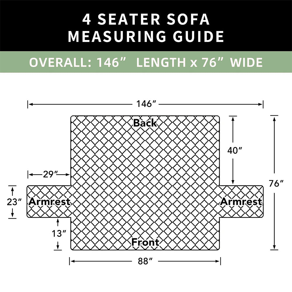 Bedecor Waterproof Sofa Slipcover with Elastic Straps,Anti-stain sofa covers for pets
