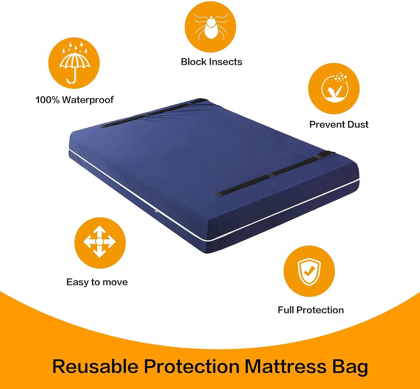 mattress cover for moving reusable protection mattress bag
