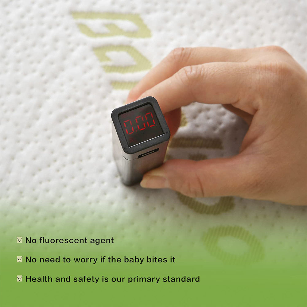 Noiseless, Cooling bamboo mattress fitted sheet for a good night's sleep