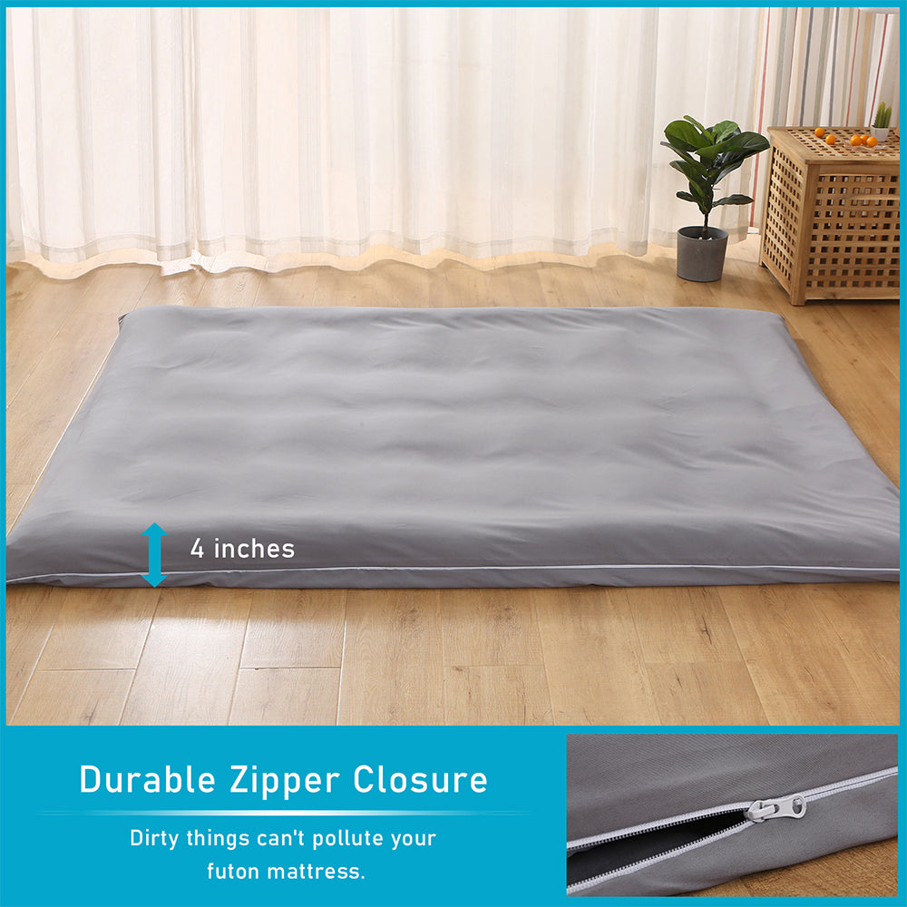 Ride newness beskyttelse Bedecor floor futon mattress cover,Zipper Soft Skin-FriendlyJapanese F