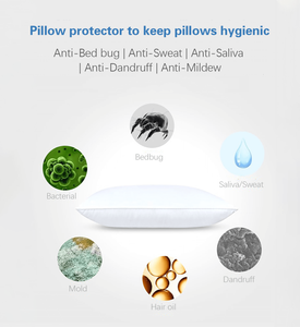 Polyester Jersey Waterproof  Pillow Protector keep pillows hygienic