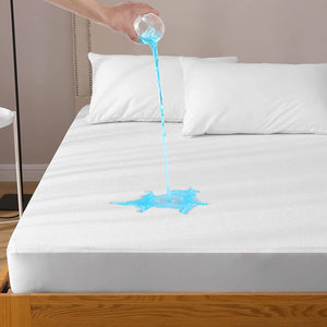 Bedecor skin-friendly extra deep cotton mattress protector with skirt Breathable waterproof best mattress protector