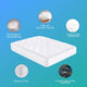 Owmoiun Bedding Quilted Fitted best mattress pad，Noiseless Down best soft mattress topper Extra Soft Breathable