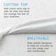 The cotton waterproof mattress protector is gentle to the skin