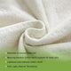 Bamboo fibre material is breathable, comfortable and hypoallergenic
