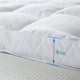 Bedecor premium padding soft bed topper, hypoallergenic and prevent mites sofa bed mattress topper