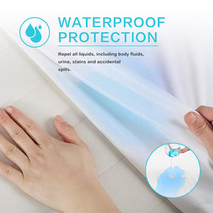 The high quality polyester material ensures a soft and comfortable touch. Because no other chemicals are used in the bedding, this waterproof mattress top protection sheets is suitable for most people.