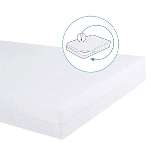 Bedecor zipped mattress protector waterproof,100% cotton zip up mattress protector-20cm